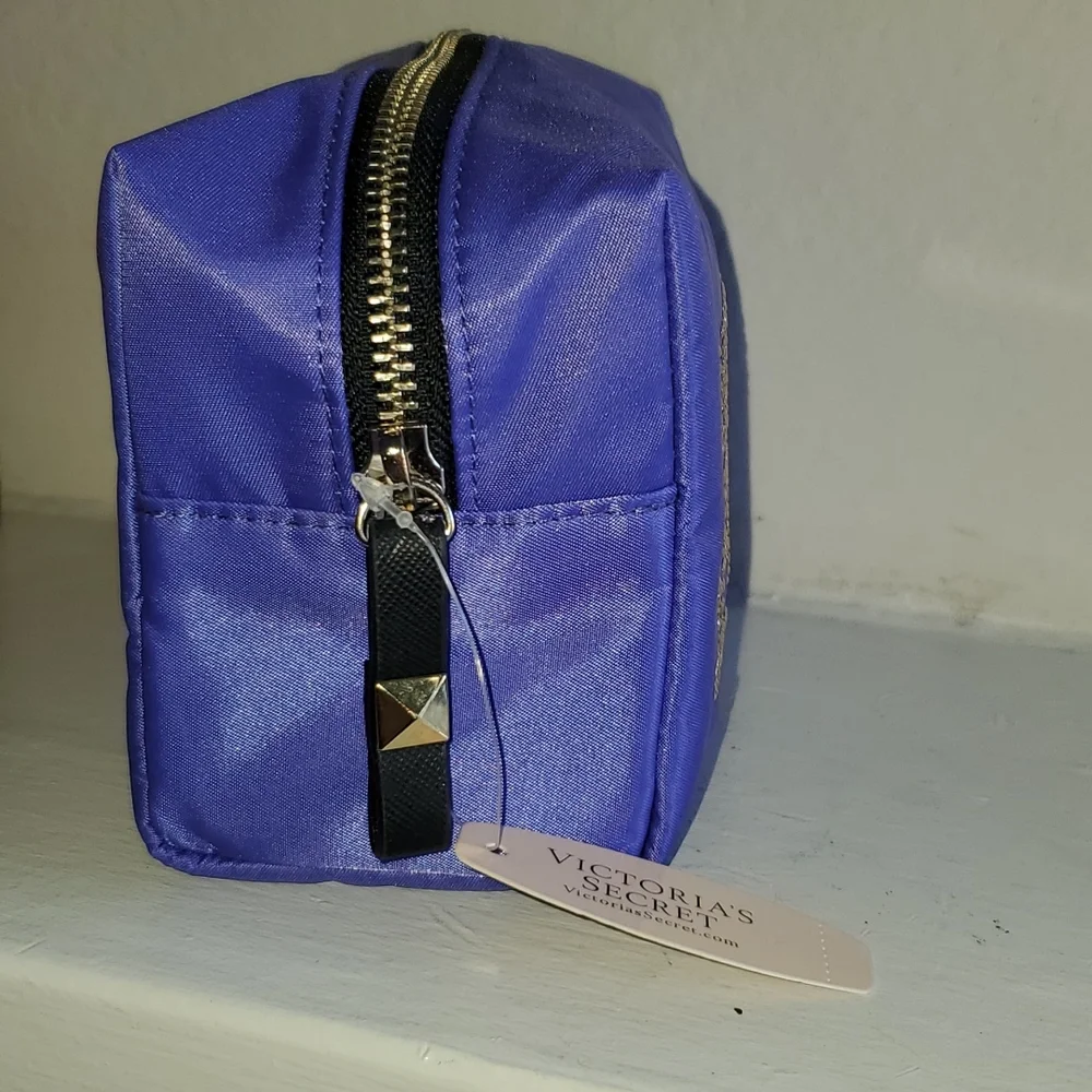 New Victoria's Secret Bling Spellout Travel Makeup Cosmetic Pouch Bag NWT - Picture 5 of 9